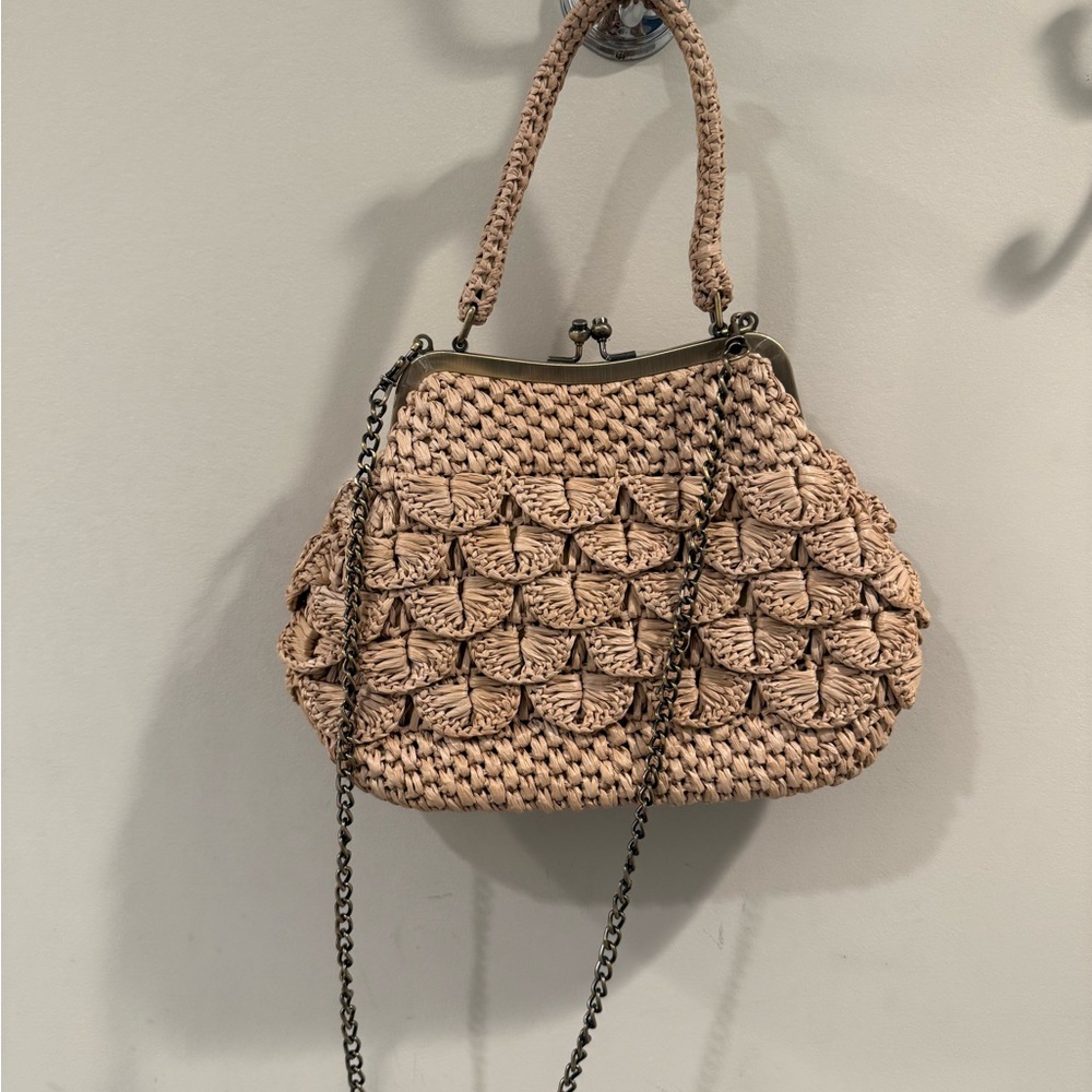 LIKE NEW Patricia Nash Natural Woven Handbag